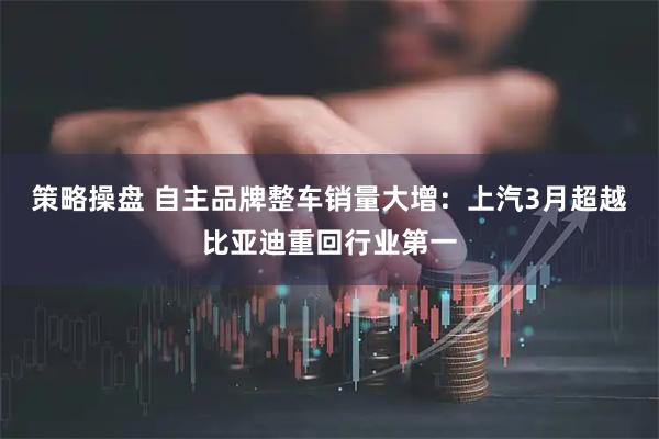 策略操盘 自主品牌整车销量大增：上汽3月超越比亚迪重回行业第一