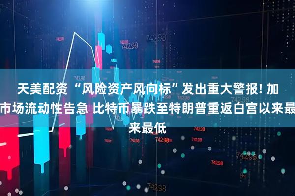 天美配资 “风险资产风向标”发出重大警报! 加密市场流动性告急 比特币暴跌至特朗普重返白宫以来最低